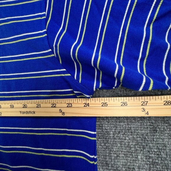 NWT T Harris Polo Shirt Mens XL Short Sleeve Casual Basic Preppy Rugby Striped - Picture 6 of 13